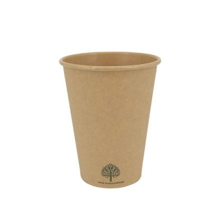 Paper cup, 100 ml, plastic free, white | 50 pcs