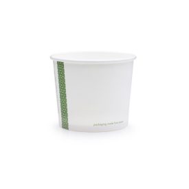 Vegware - Flat CPLA cold lid  fits 12-32oz soup containers