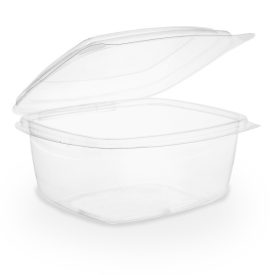 Vegware VHD-16 16oz PLA Hinged Deli Container (Case of 300)